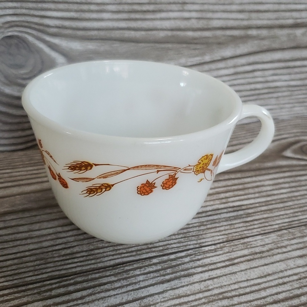 Pyrex harvest vintage print coffee mug